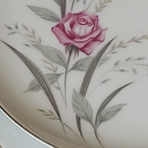 Windsor Rose Bread Plate by Fine China of Japan - 1950's Dinnerware. - Picture 2 of 4